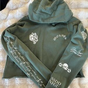 Darc Sport She Green Hoodie with White Graphics